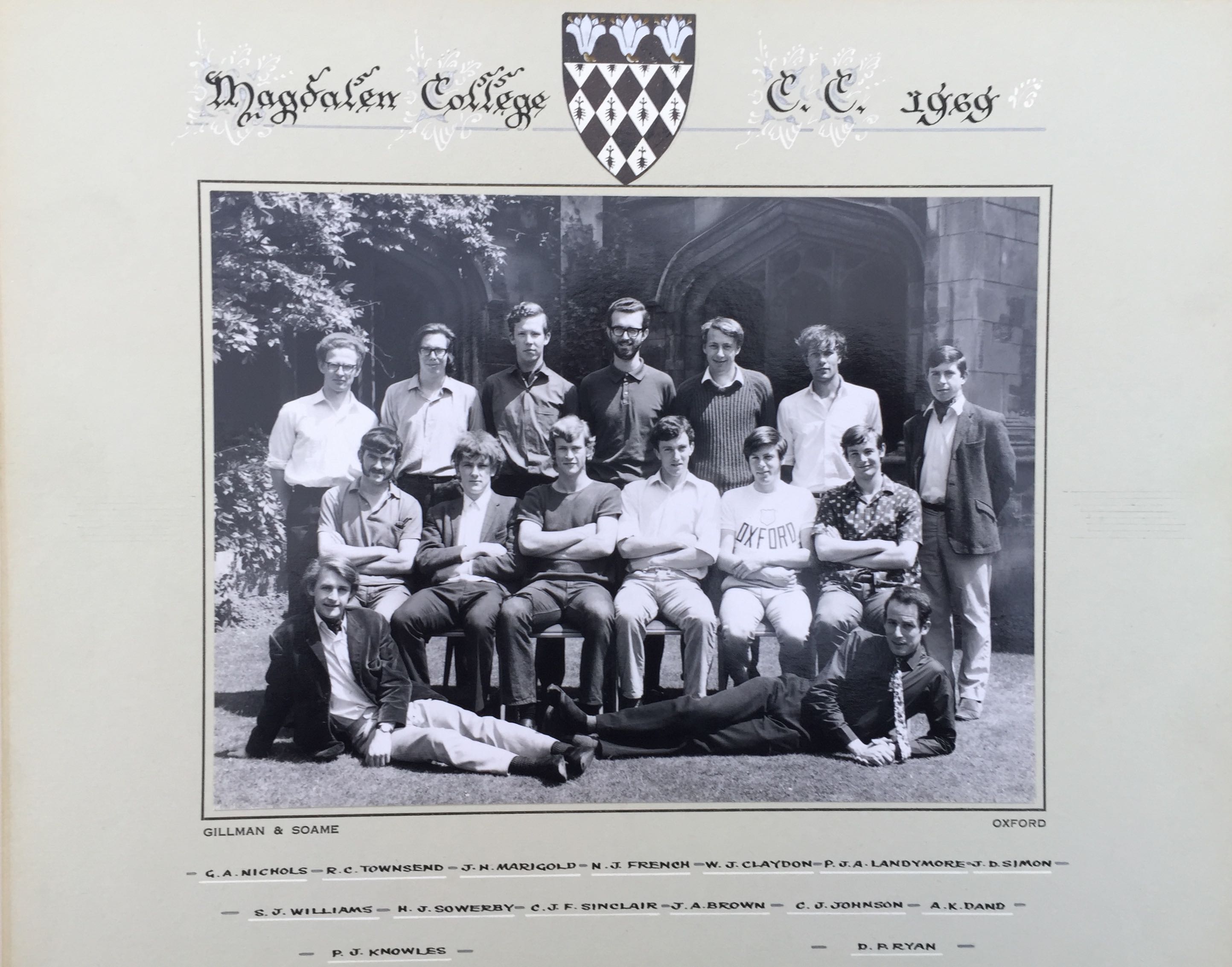 Magdalen College CC 1969