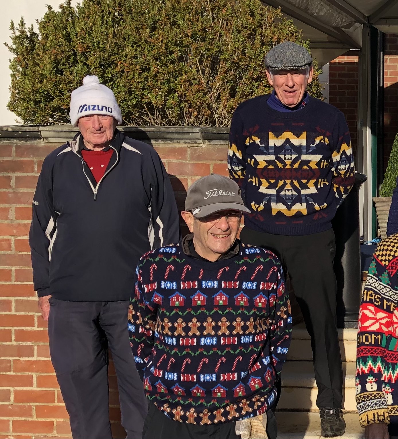 Senior pro and friends