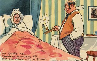 Mr Caudle - Mr Caudle has remained downstairs …..