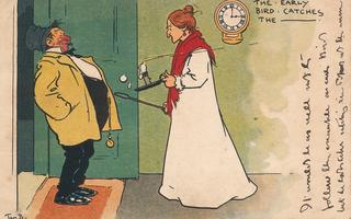 Mr Caudle? - The early bird catches the….