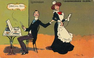 Overworked Clerk - Luncheon