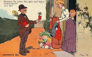 Johnny’s Ma - She swops Pa’s best suit for a lovely plant in a pot