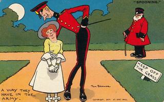 Spooning - A way they have in the army