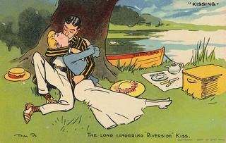 Kissing - The long lingering riverside kiss