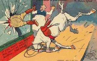 Pa learns to ride a horse - A full stop