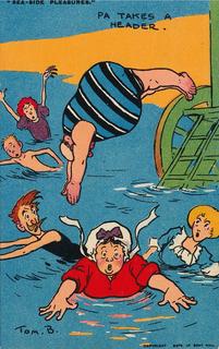 Sea-side Pleasures - Pa takes a header
