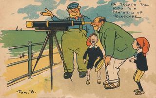 Pa treats the kids to a pen’orth of telescope