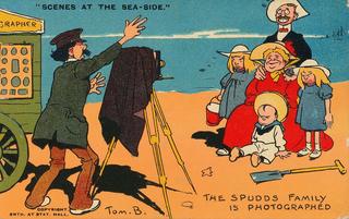 Scenes at the Seaside - The Spudds family is photographed