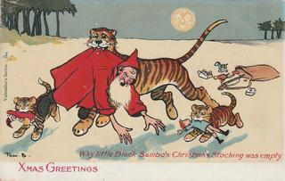 Why little black sambo’s Christmas stocking was empty - Xmas Greetings