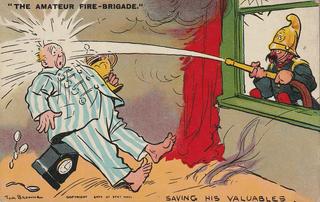 Saving his Valuables