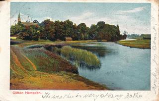 Clifton Hampden from the River