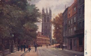 Magdalen Tower c 1905 - Tuck Oilette