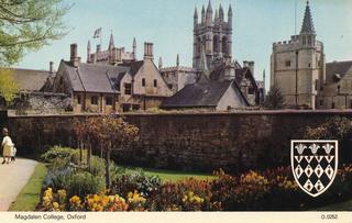 Magdalen College from behind Fellows Garden
