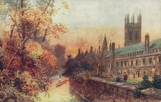 Magdalen College from Addison’s Walk