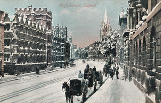 Oxford High Street in winter