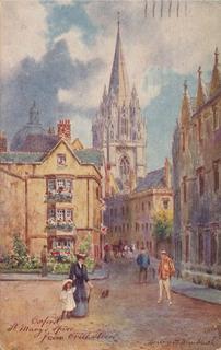 St Mary’s Spire from Oriel Street