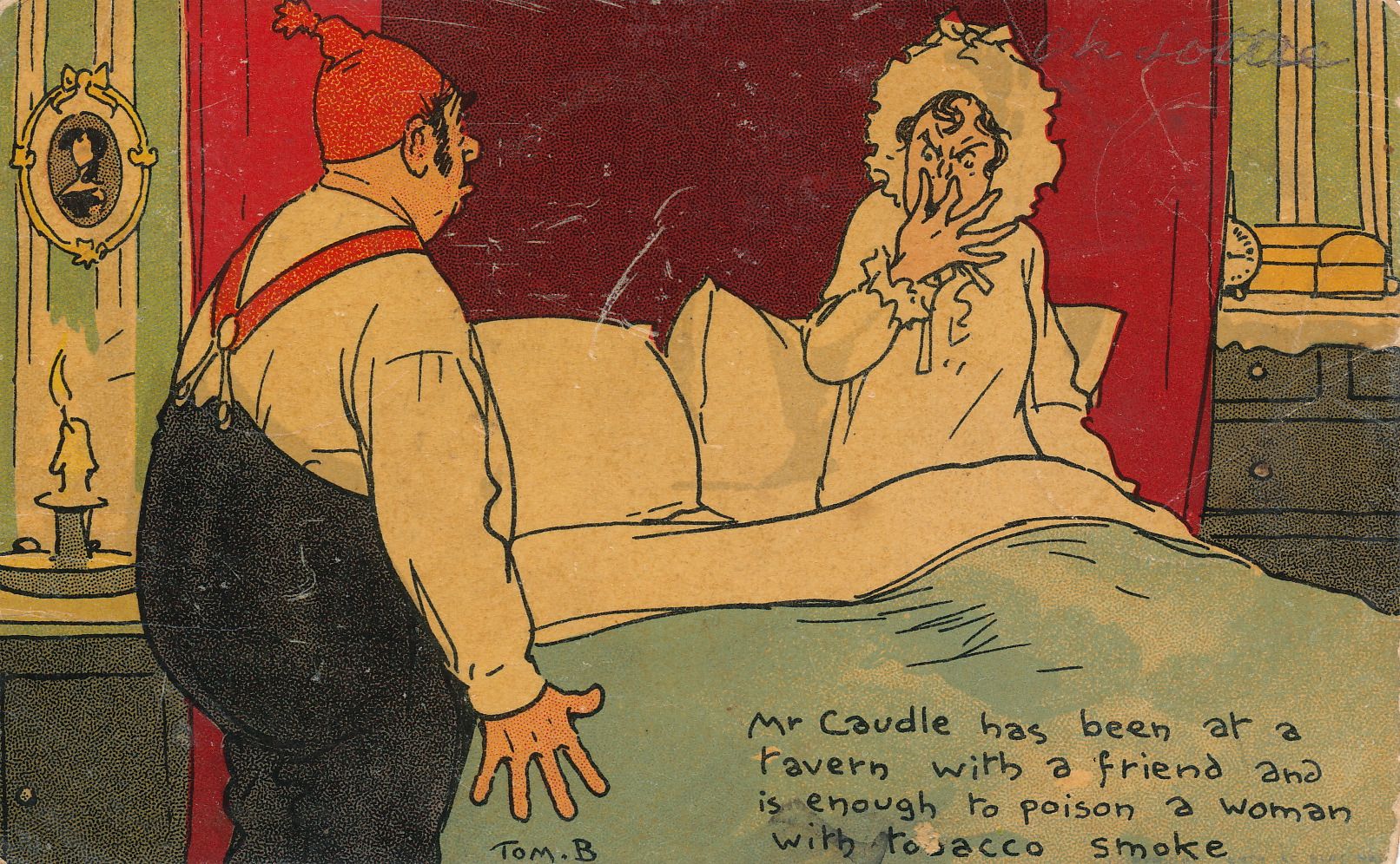 Mr Caudle - Mr Caudle has been at a tavern with a friend….