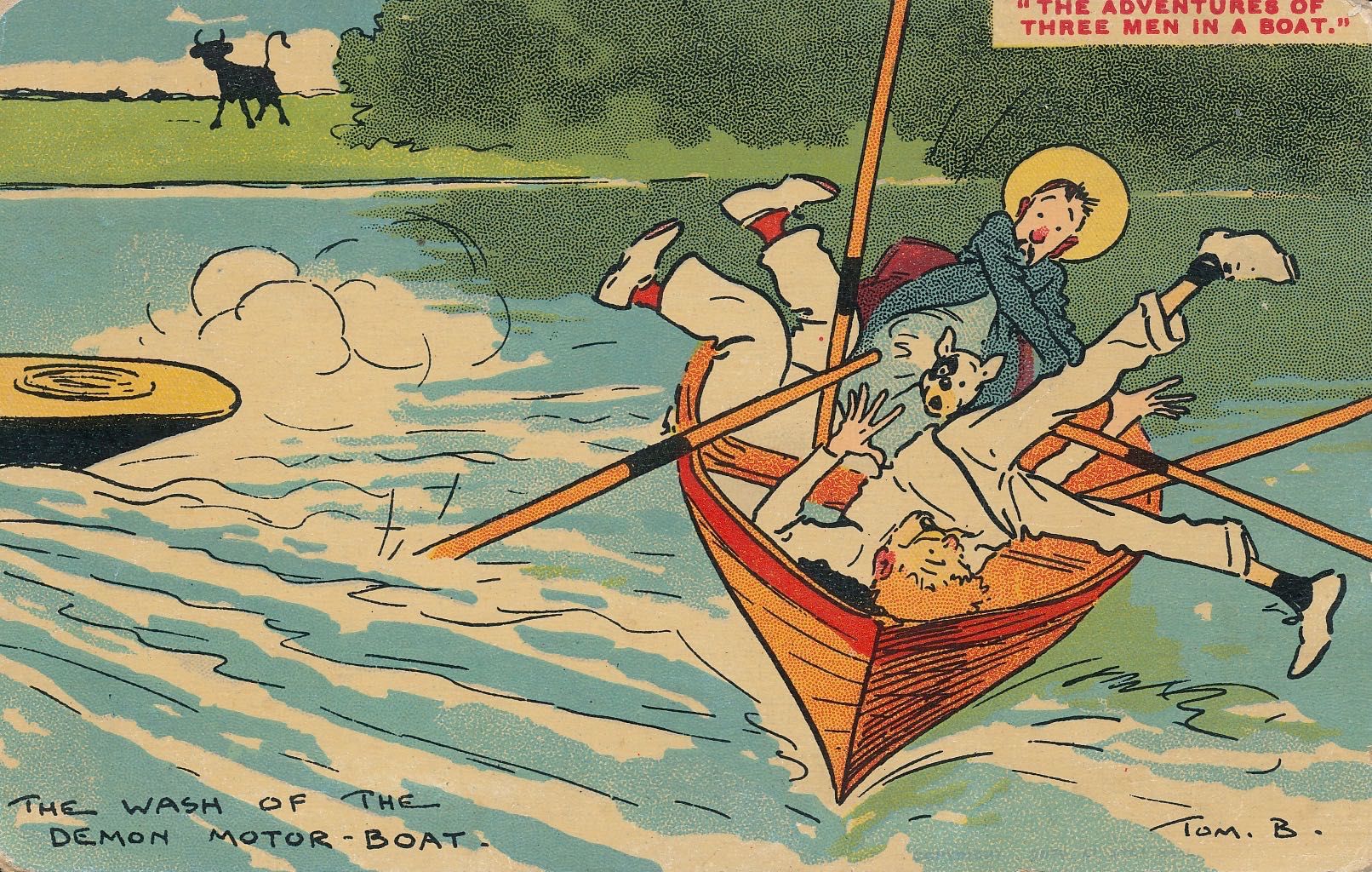 Three Men in a Boat - The Wash of the Demon Motor Boat