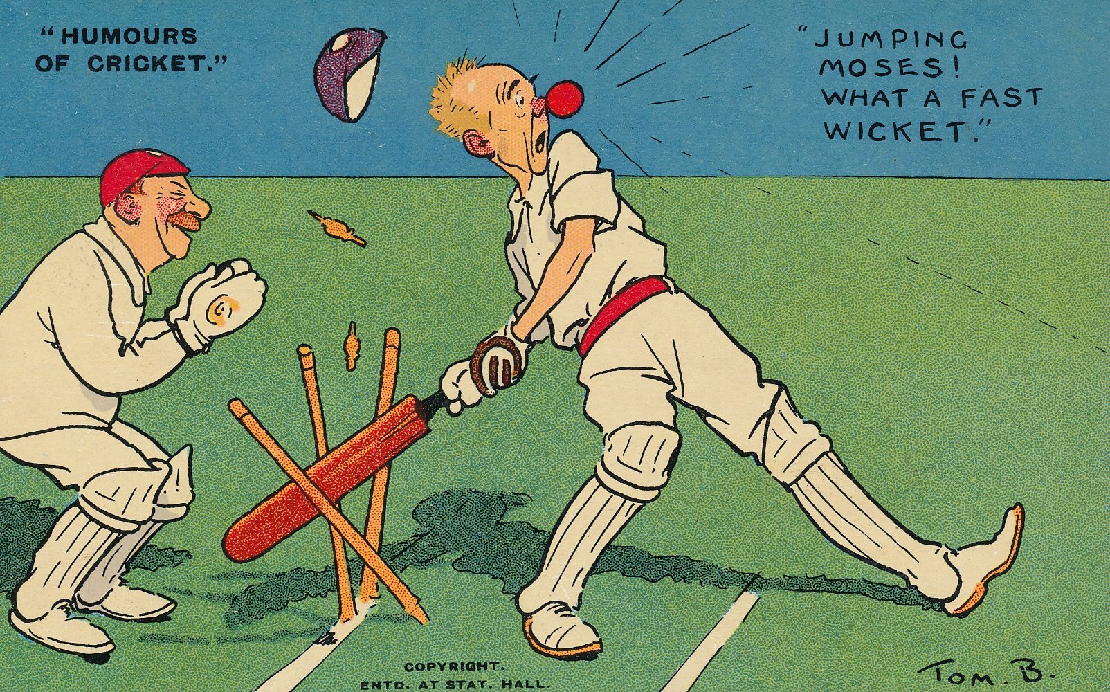 Humours of Cricket - A fast wicket