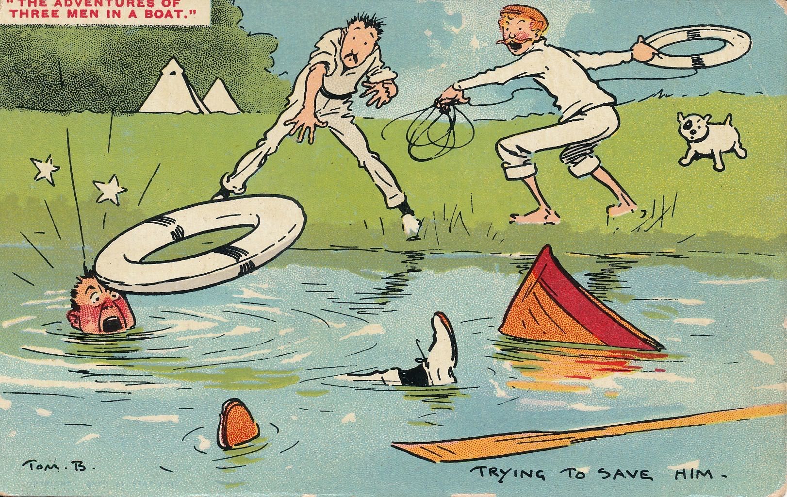 Three Men in a Boat - Trying to save him