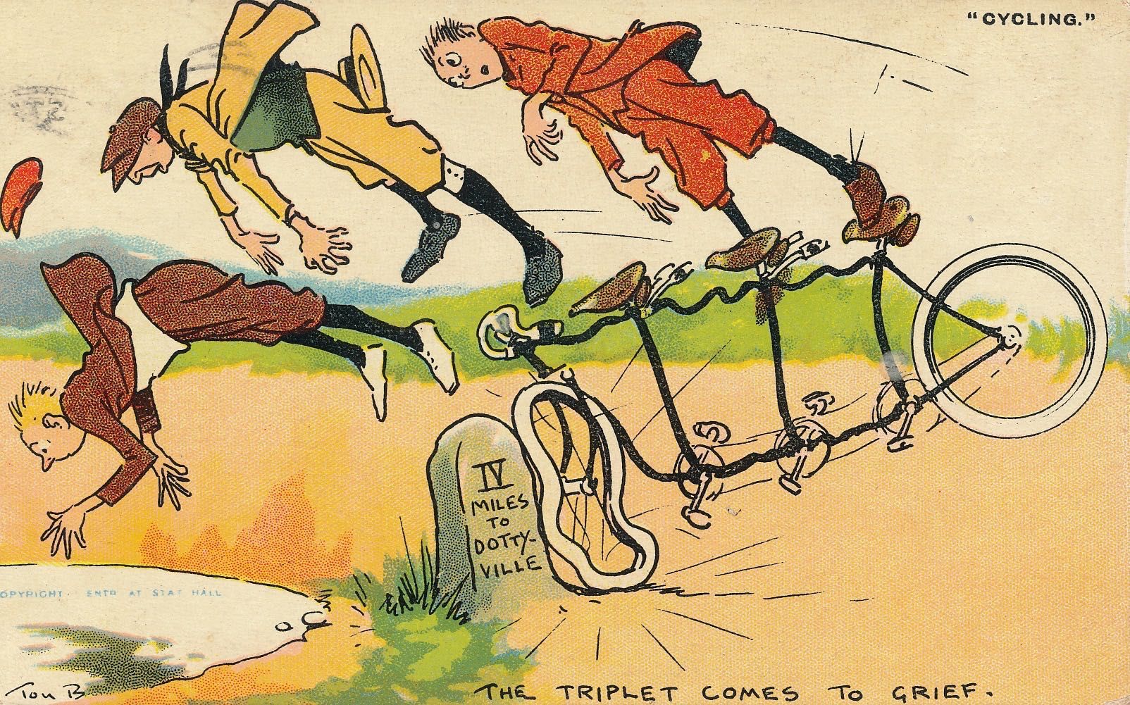 Cycling - The Triplet comes to grief