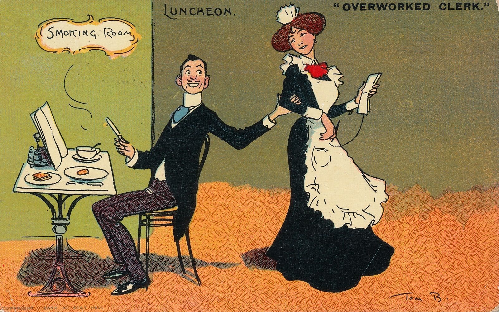 Overworked Clerk - Luncheon