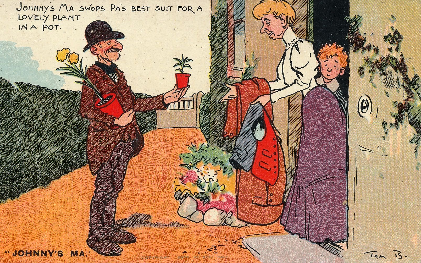 Johnny’s Ma - She swops Pa’s best suit for a lovely plant in a pot