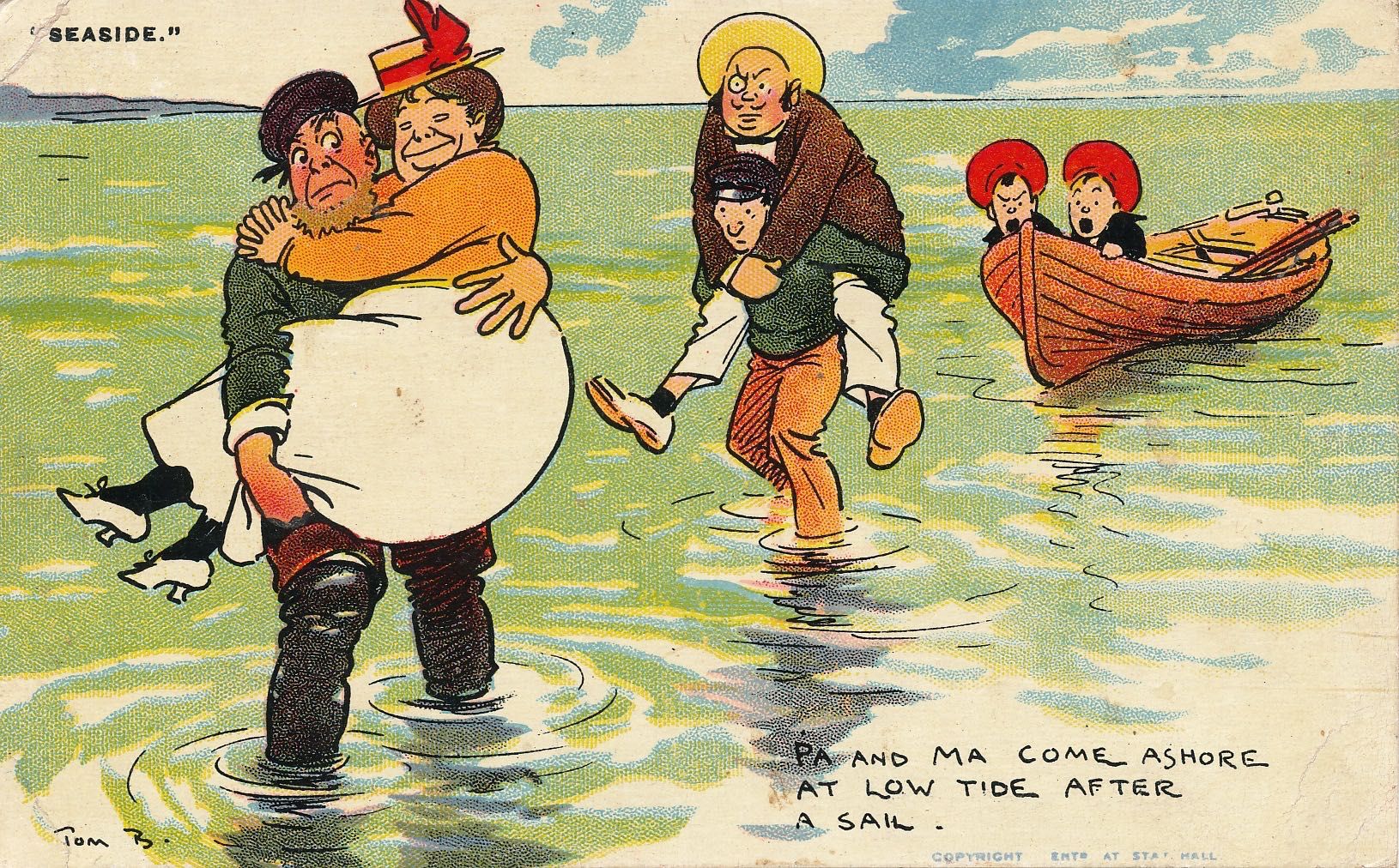 Seaside - Pa and Ma come ashore…..
