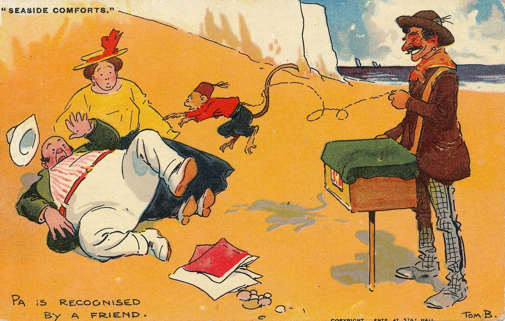 Seaside Comforts - Pa is recognised by a friend