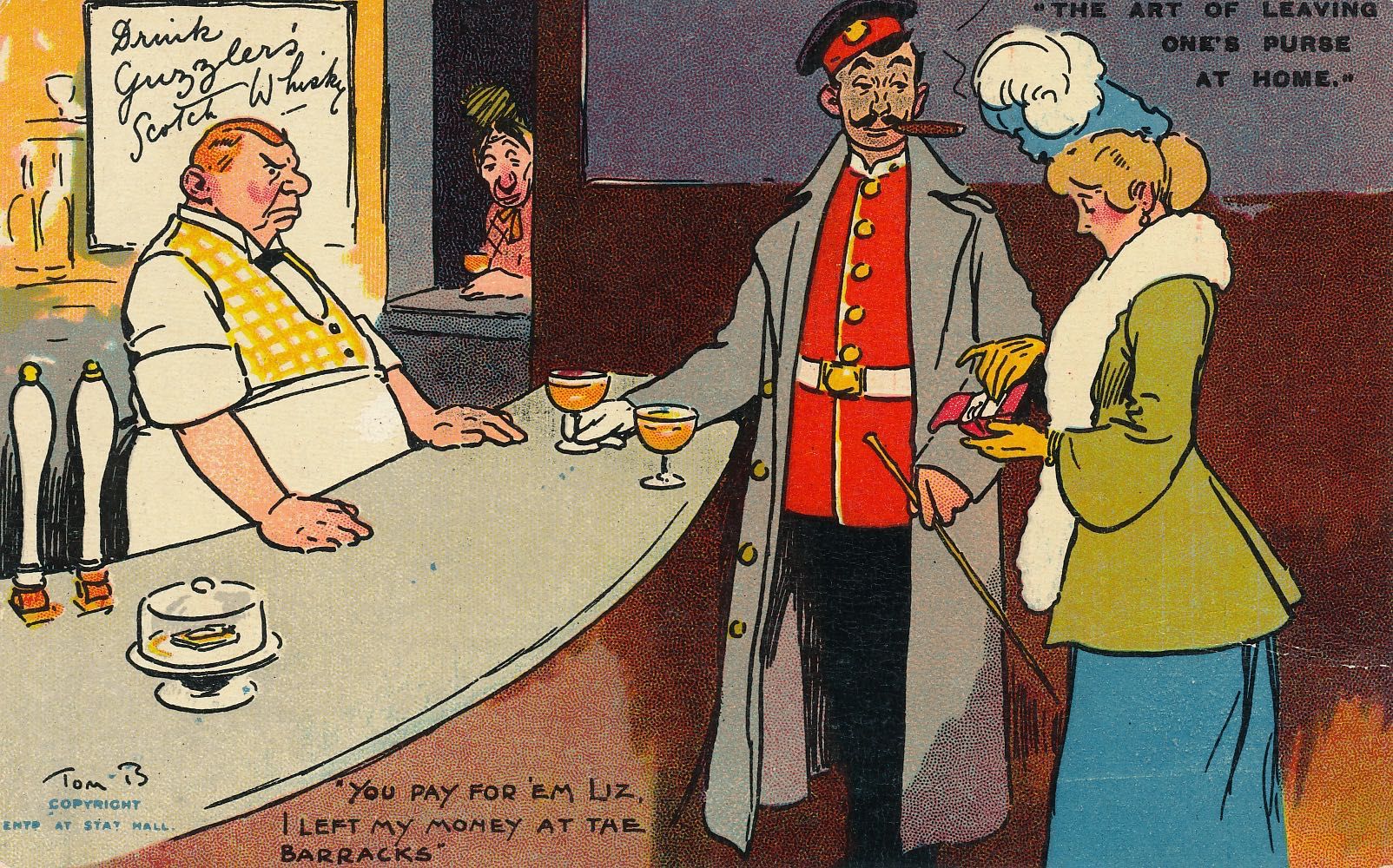 The art of leaving one’s purse at home - You pay for ‘em Liz…...