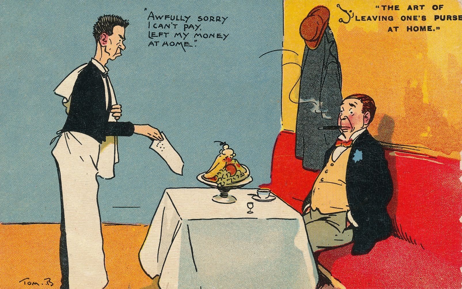 The art of leaving one’s purse at home - Awfully sorry, I can’t pay...