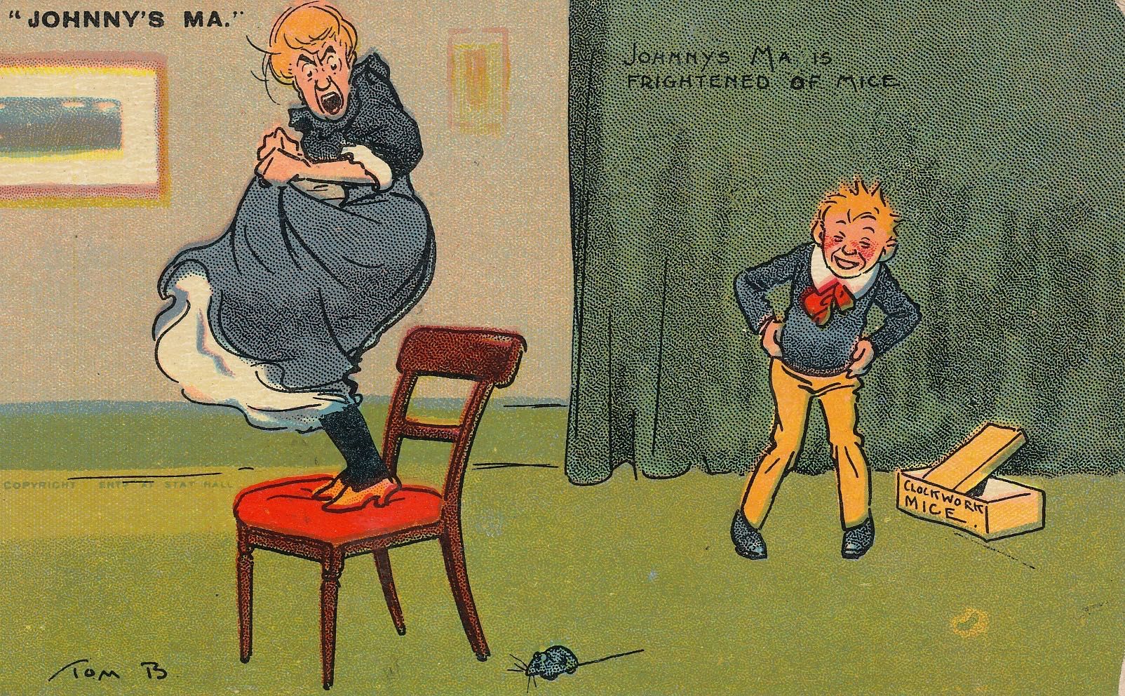 Johnny’s Ma - She is frightened of mice