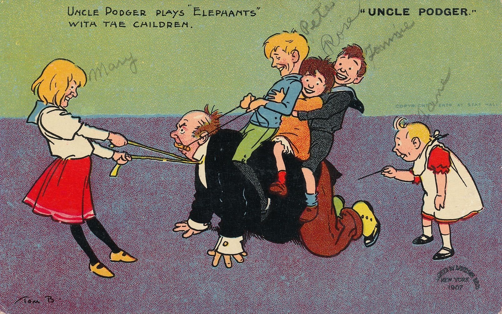 Uncle Podger - He plays elephants with the children