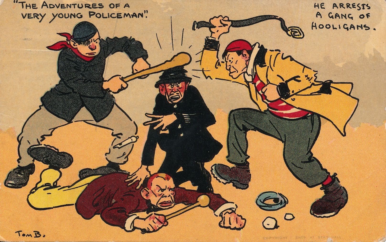 Adventures of a young policeman - He arrrests a gang of hooligans