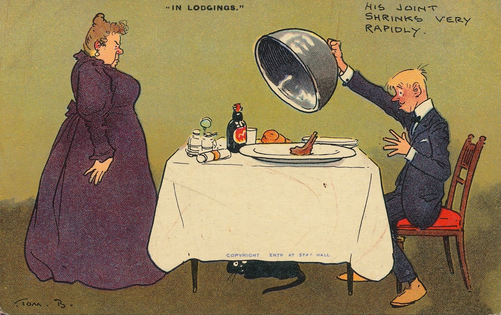 In Lodgings - His joint shrinks very rapidly