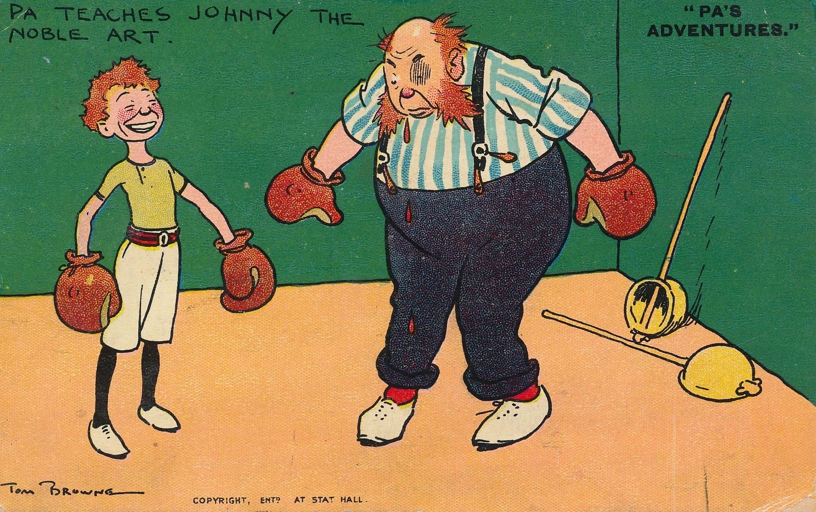 Pa’s Adventures - He teaches Johnny the noble art