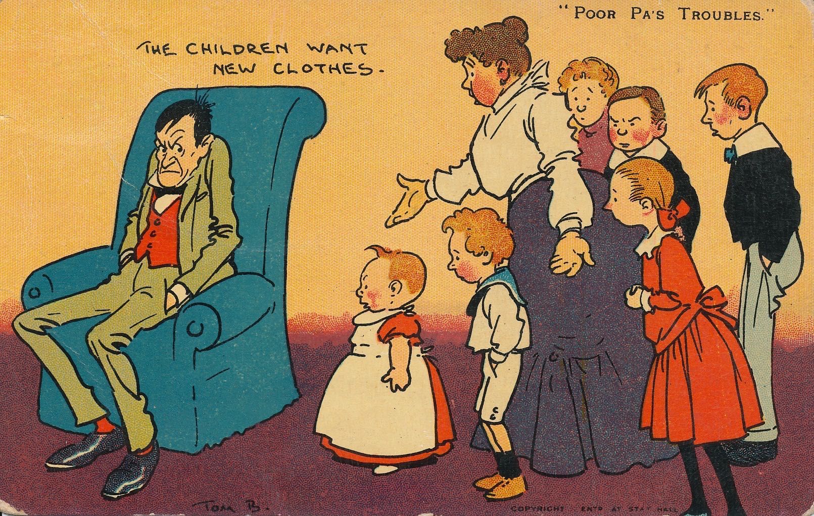 Poor Pa’s Troubles - The children want new clothes