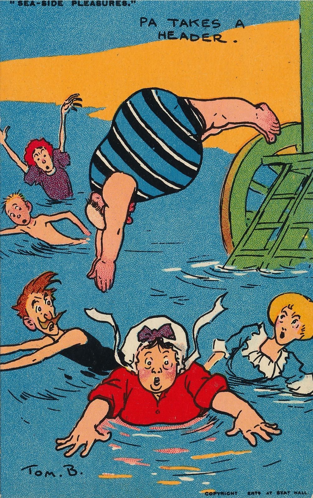 Sea-side Pleasures - Pa takes a header