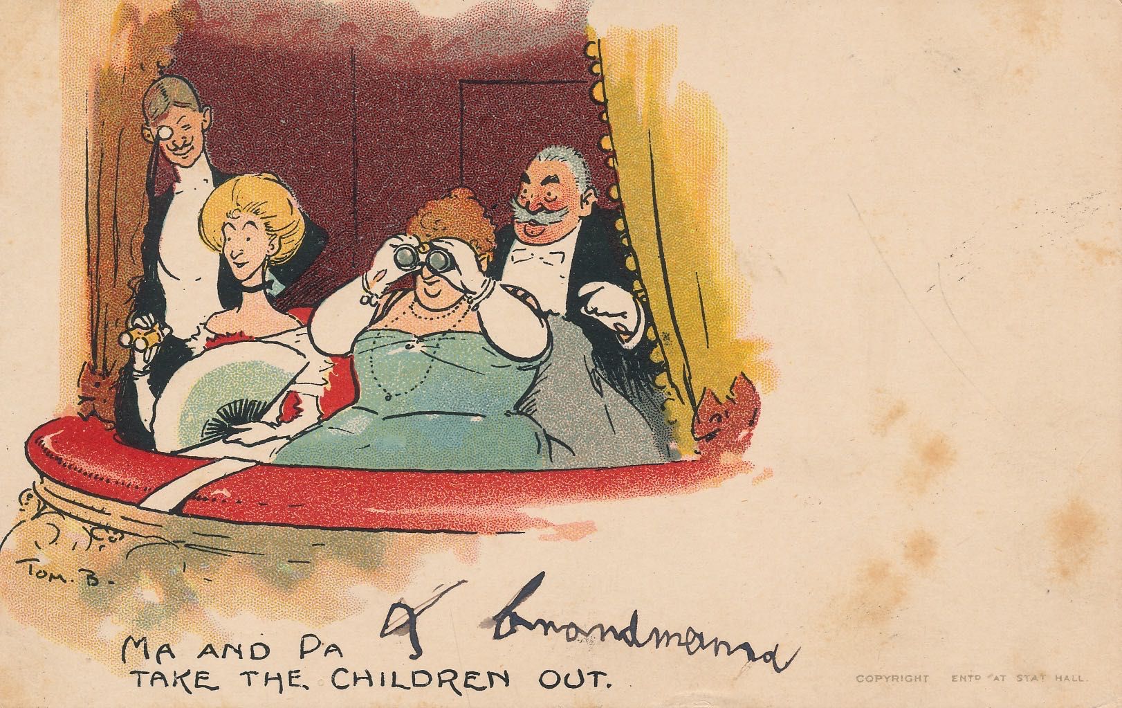 Ma and Pa take the children out