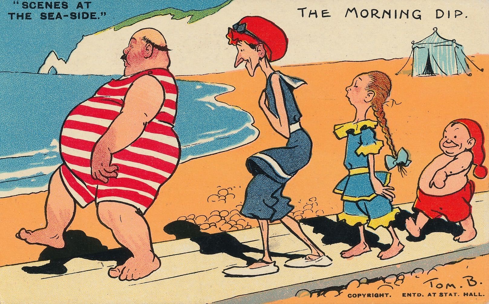 Scenes at the Sea-side - The morning dip