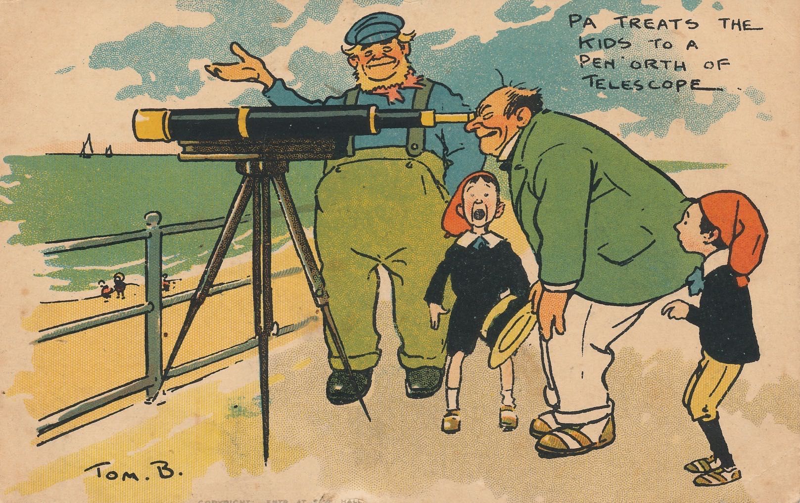 Pa treats the kids to a pen’orth of telescope