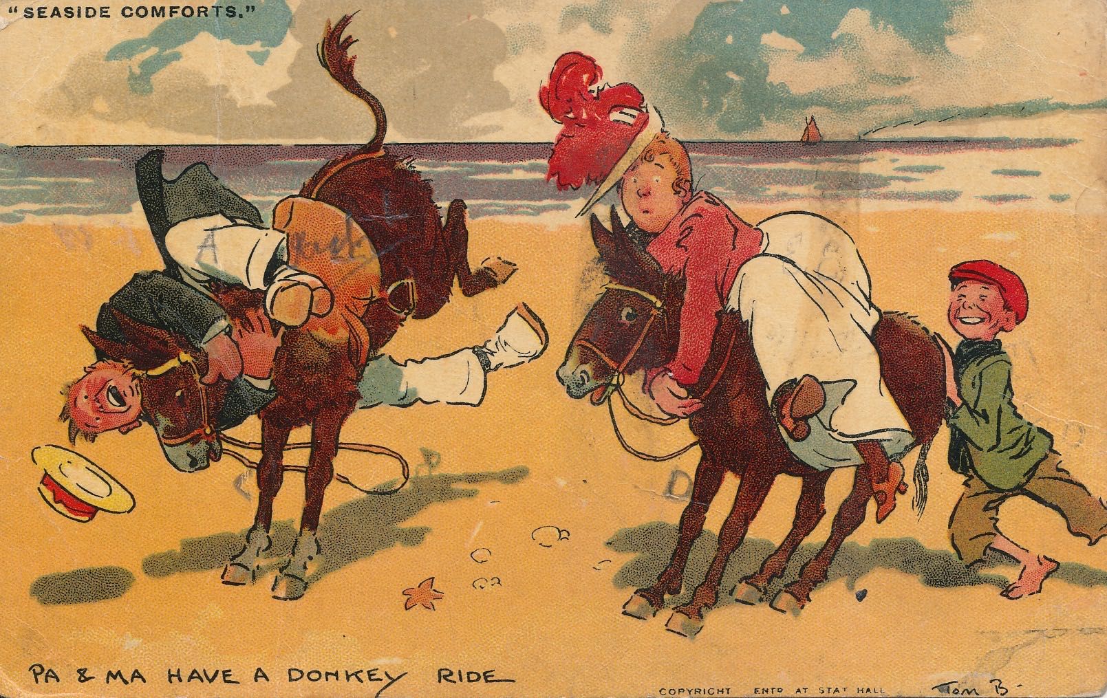 Seaside Comforts - Pa & Ma have a donkey ride