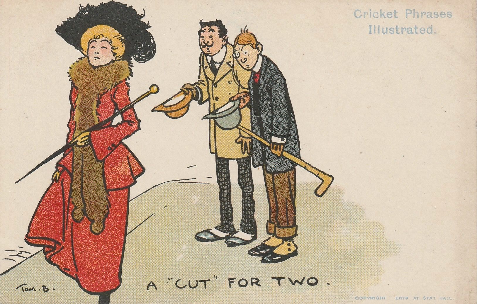 Cricket Phrases Illustrated - A Cut for Two