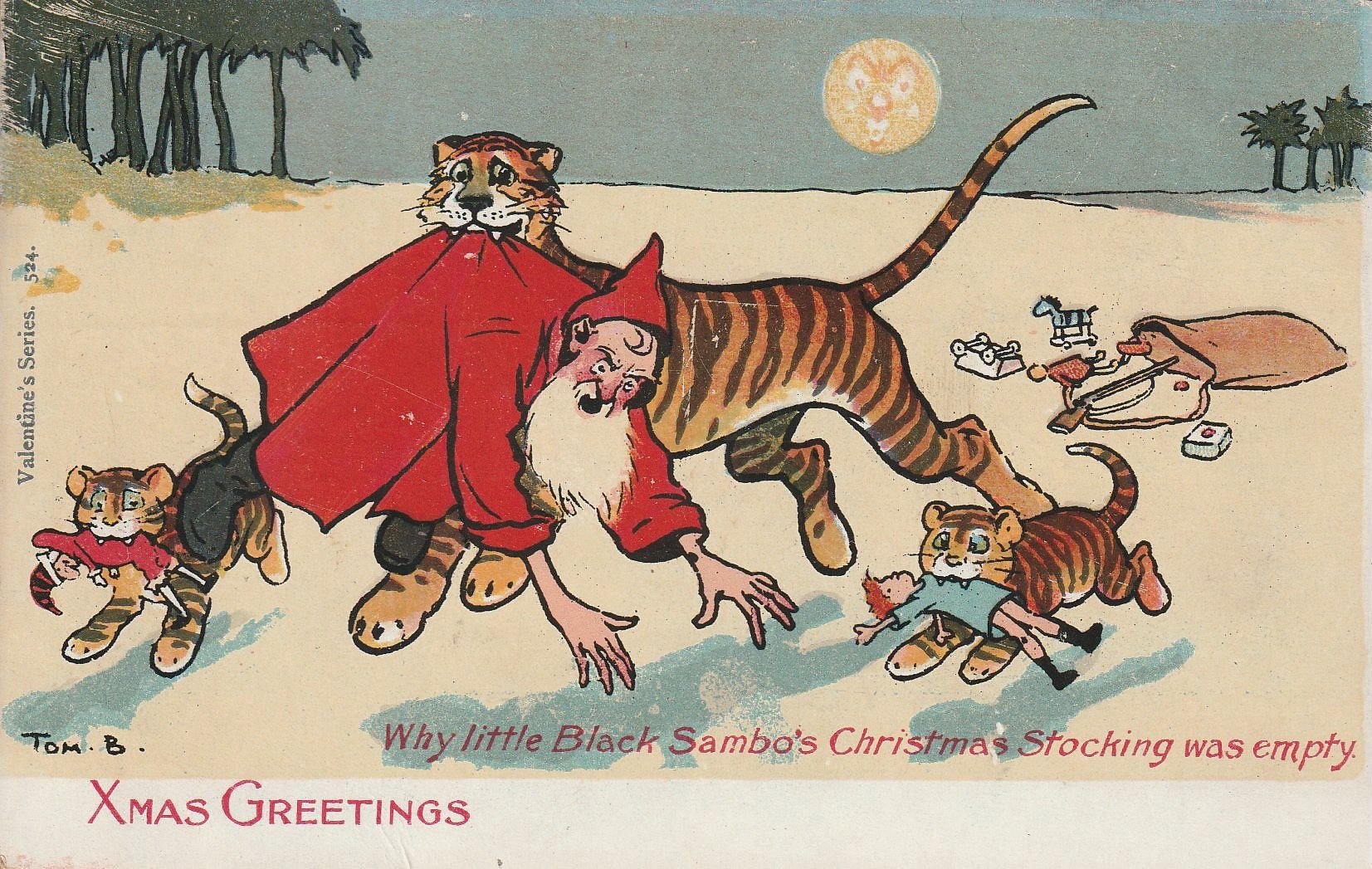 Why little black sambo’s Christmas stocking was empty - Xmas Greetings