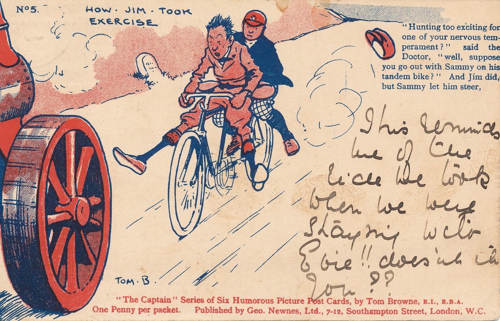 No 5 - How Jim took exercise - Cycling