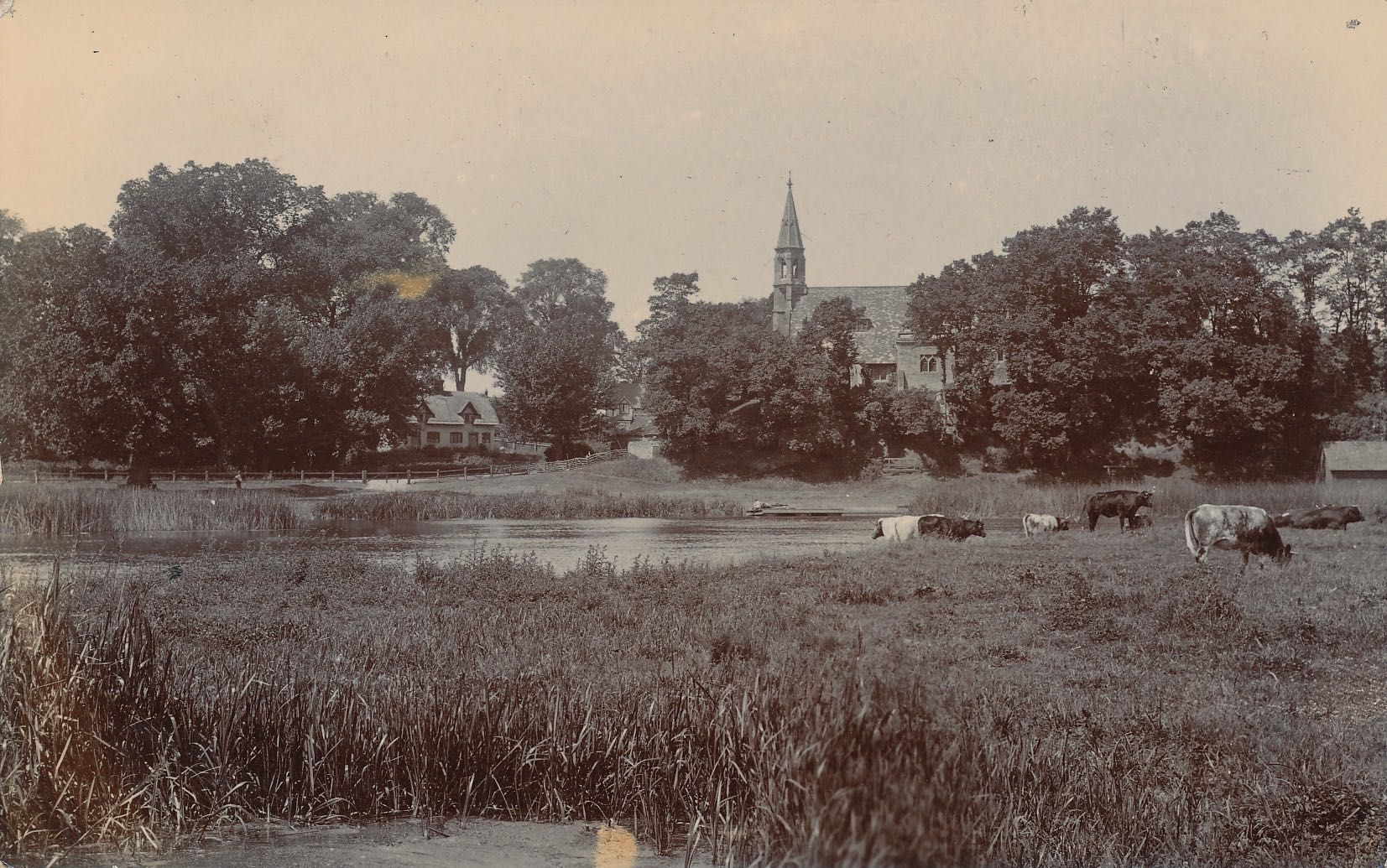 Clifton Hampden from the River