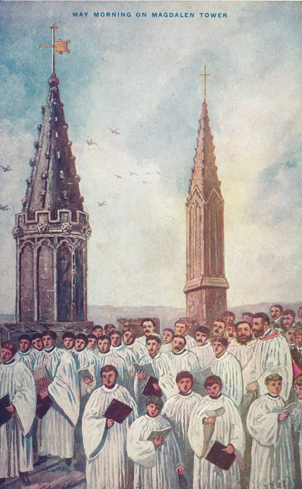 May Morning on Magdalen Tower