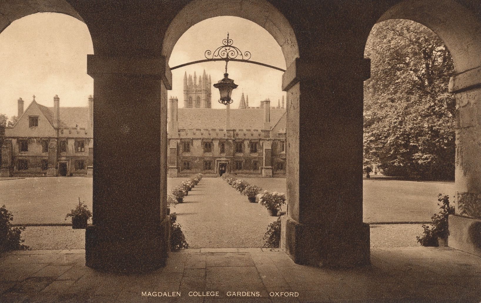 Magdalen College Gardens (from New Building)