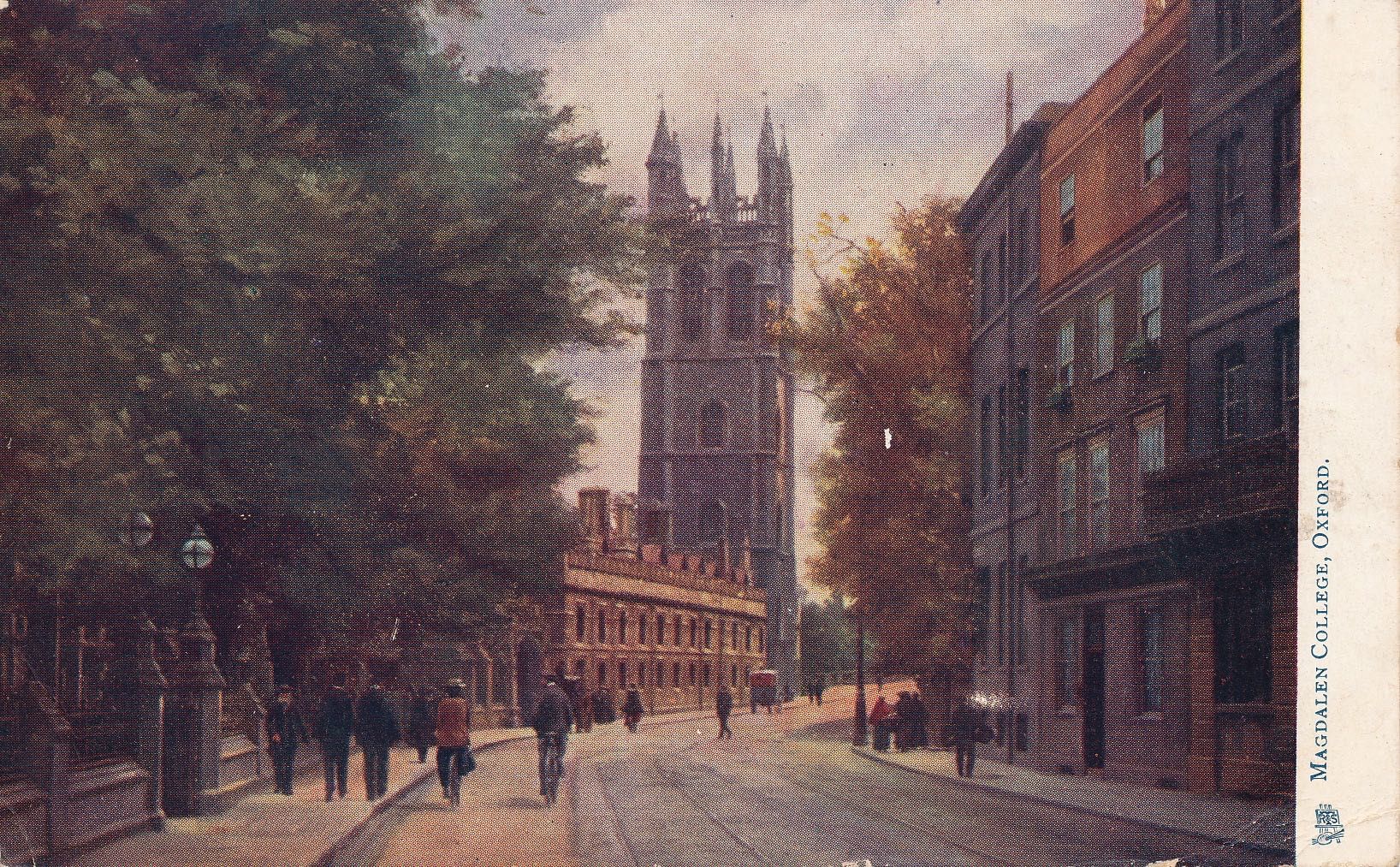 Magdalen Tower c 1905 - Tuck Oilette