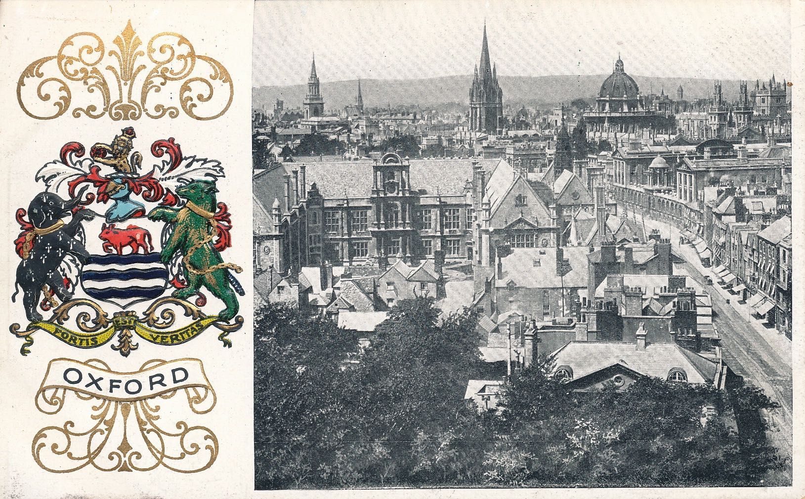 Oxford View + City Coat of Arms